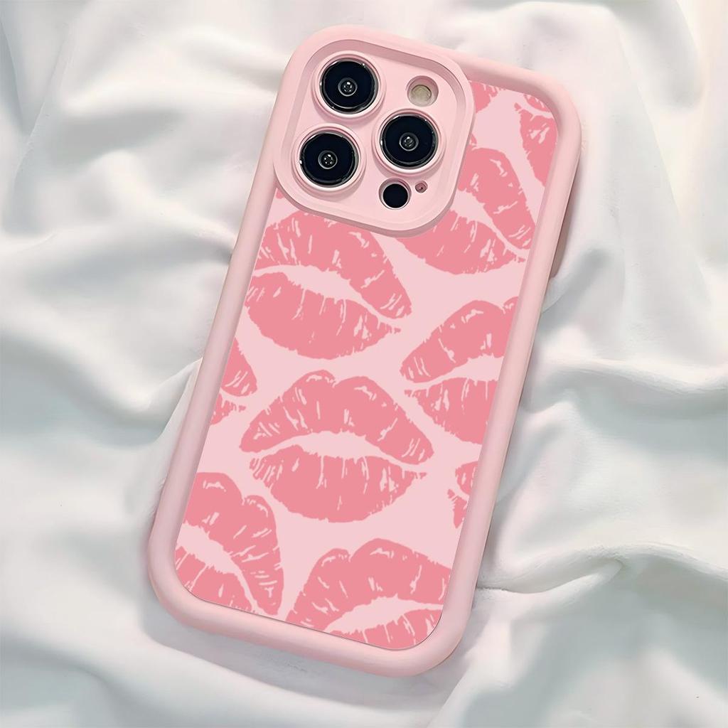 Чехол Sky Eye Pink Groove с принтом помады для iPhone 15/16/17