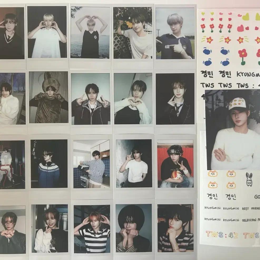 TWS Selection Pack Vol. 1 + Vol. 2 Kyungmin Individual Polaroid Sticker weverse special gift