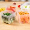 4 Grids Food Fruit Storage Box Compartment Refrigerator Freezer Organizers
