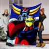 1pc UFO Robot Grendizer4 Theme Blanket - Digital Print, Polyester, Cozy for All Seasons, Perfect for Outdoor, Camping, and Travel