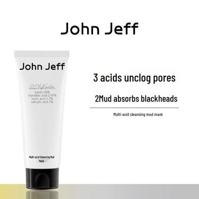 Глиняная маска для глубокого очищения с мультикислотами John Jeff