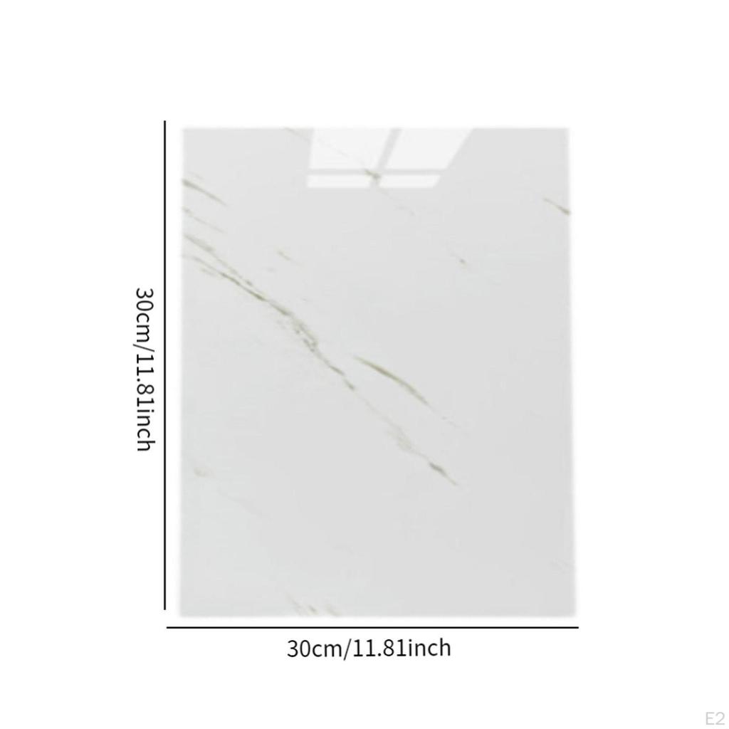Backsplash Wall Tile Sticker Imitation Marble PVC Modern Panel Wallpaper for