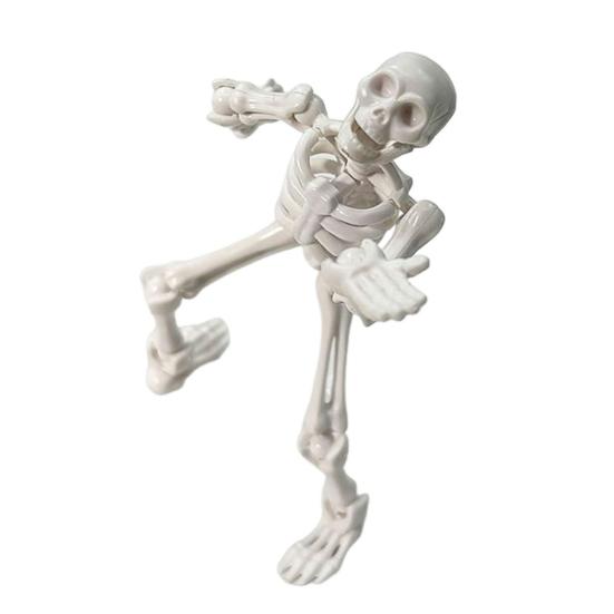 Пластиковая фигурка скелета с 3D-печатью, с подвижными суставами, коллекционная фигурка для украшения рабочего стола