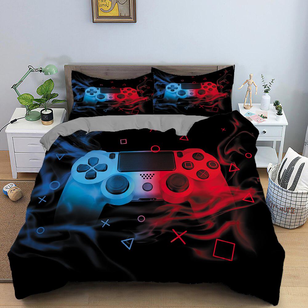 RunGrape Комплект постельного белья с пододеяльником Двуспальный Полуторный Квинсайз Кингсайз 240x220 Скандинавский Чехол на кровать 135 Евро Постельное белье Игровое Постельное белье 200x200