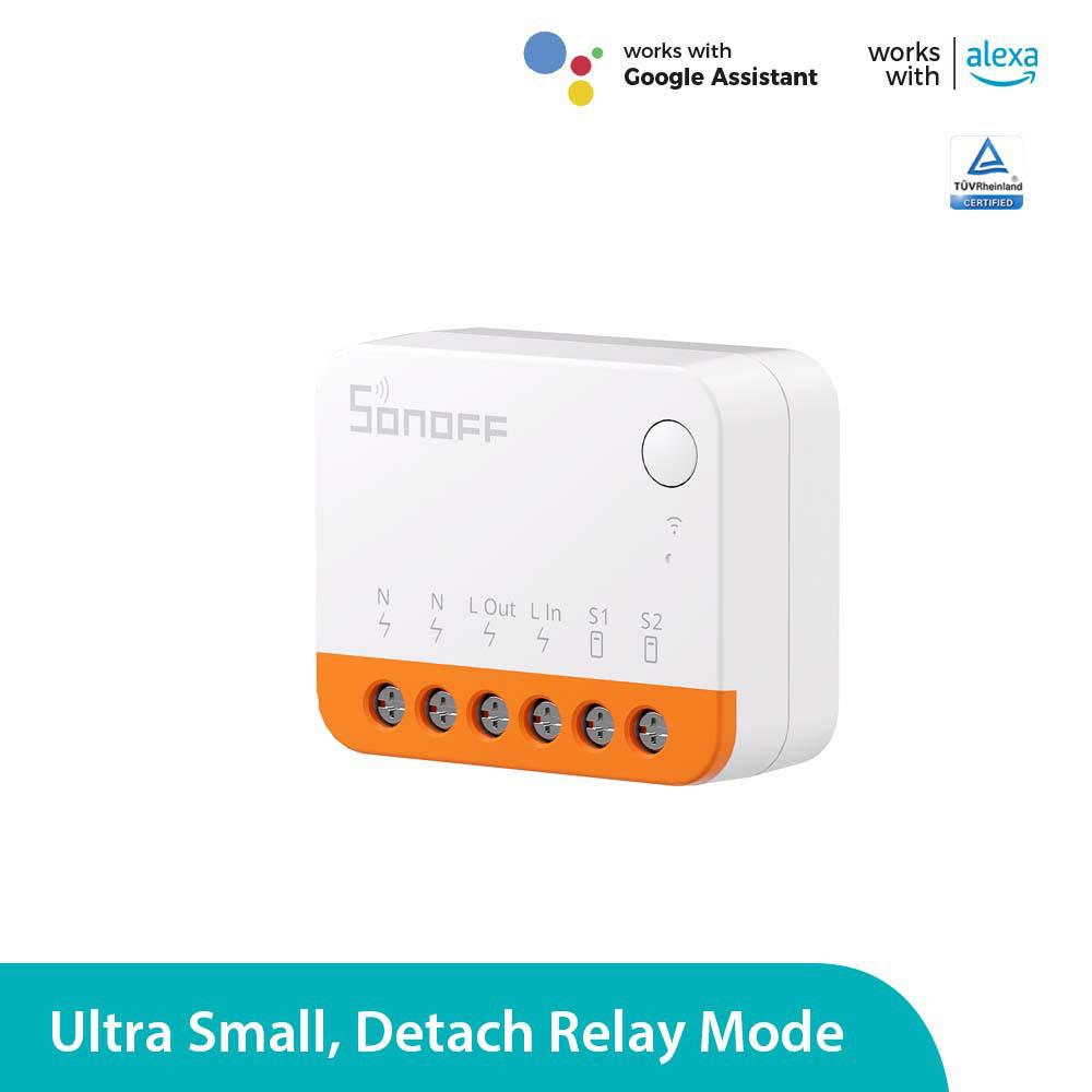 SONOFF Mini R4 WiFi Умный выключатель: Двойное управление, Удаленное включение/выключение, Умное включение/выключение.