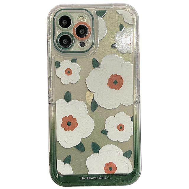 Белый складной чехол-держатель с цветочным принтом для Iphone 14 Pro Max 13 11 12 14 Plus, мягкий силиконовый чехол-бампер