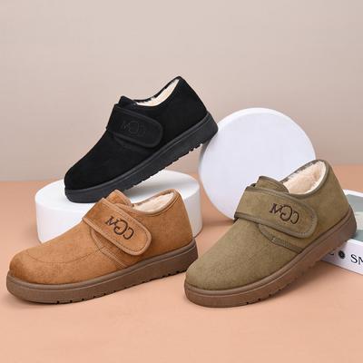 Мягкая подошва с подкладкой Толстая подошва Бин Дома Теплые Хлопковые Туфли Путливые Туфли Зимние Ботинки Для Улицы Походов Холодная Зима Обувь Флис Противоскользящие Ботинки
