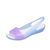 Women Wedge Sandals Summer Open Toe Jelly Shoes Anti-slip Casual Ladies Platform Shoes
