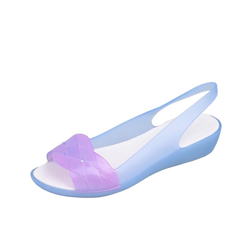 TUINANLE Women Wedge Sandals Summer Open Toe Jelly Shoes Anti-slip Casual Ladies Platform Shoes