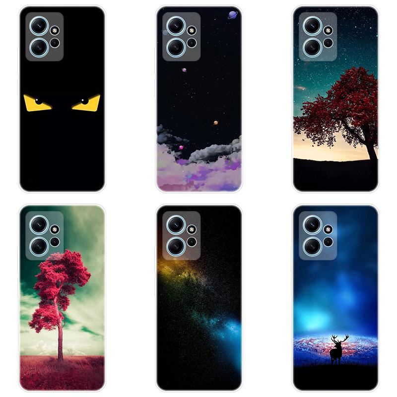 Для Xiaomi Redmi Note 12 Note12 4G чехол Мягкая силиконовая задняя крышка Мультяшный чехол для телефона Разнообразие