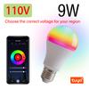 Tuya E27 Smart Bulb WiFi Dimmable LED Light 2700-6500K Color Temperature RGB Full Color Voice Controllable Via Alexa Google Home