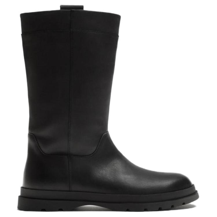 Zara Модные универсальные ботильоны мужские ботинки черные 12080420800
