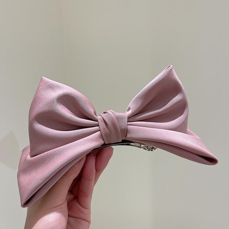 Pink Sweet Girl Bowknot Hairpin Korean Fashion Hair Side Clip Hair Accessories Ornaments Barrettes Hairpins Women Ladies New