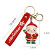 Ornaments Santa Claus Christmas Series Keychain 3D Doll Keychain Car Keys Ring New Year Keychain