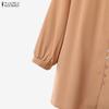 Women Zanzea 34 Blouse Sleeve And Pants Casual Two Piece Suit Sets