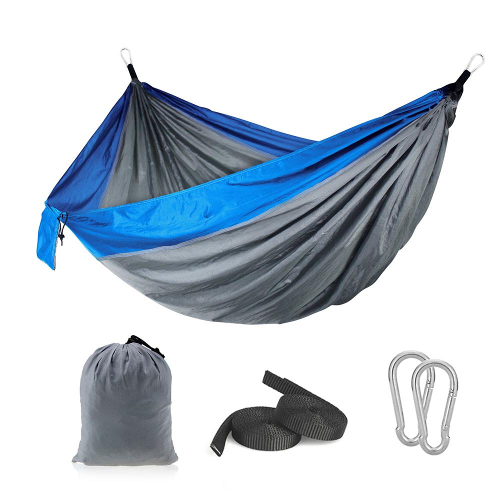Тканевый гамак с парашютом, качели для сна, качели для одного человека, путешествия на открытом воздухе, отдых, отдых, подвесная кровать Hamak, прочный для выживания