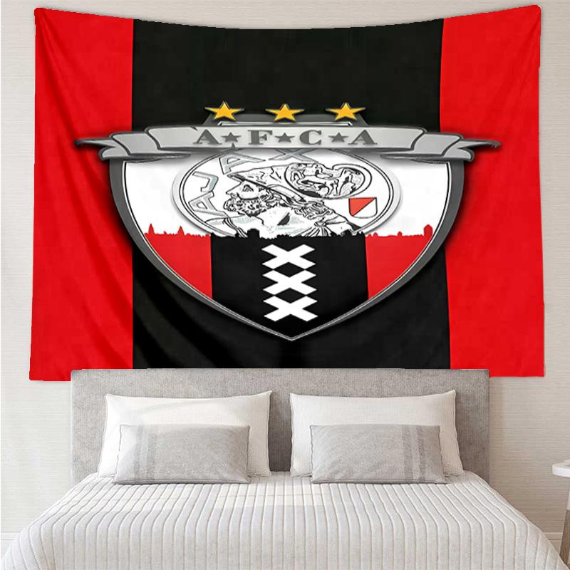 AFC Ajax Tapestry for Bedroom Aesthetic Classroom Tapestries Wall Hanging for Living Room Dorm Office,Ideal Creative Gift
