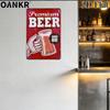 Винтажная металлическая жестяная вывеска «Пиво» 12x8 дюймов, табличка «Здесь подается премиальное пиво», стильный декор для мужской комнаты, паба, бара, идеальный подарок