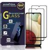 Screen Protector - annaPrime - Samsung Galaxy A12 - Tempered Glass - Pack of 2 - Black