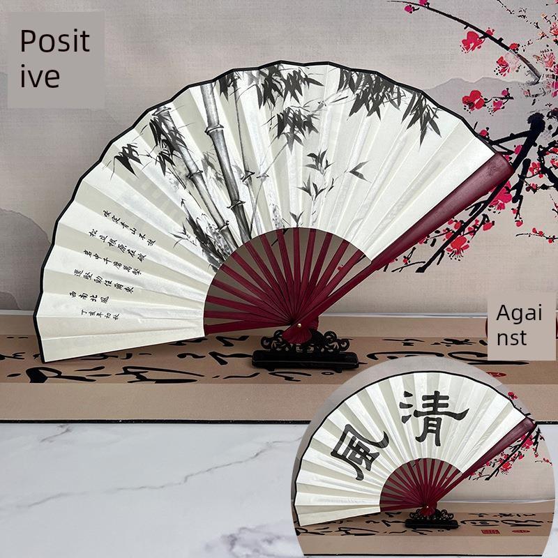 Silk Cloth Fans, Blank Folding Fans, , Custom Drawing and Calligraphy Fans, Men's Chinese Style, Ancient Style, Advertising, Calligraphy Fan, White