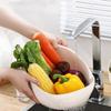 2-In-1 Rice Bowl Drain Basket Fruit Bowl Washing Drain Basket Kitchen Supplies Small Tools Multi-purpose Home Kitchen Organizer