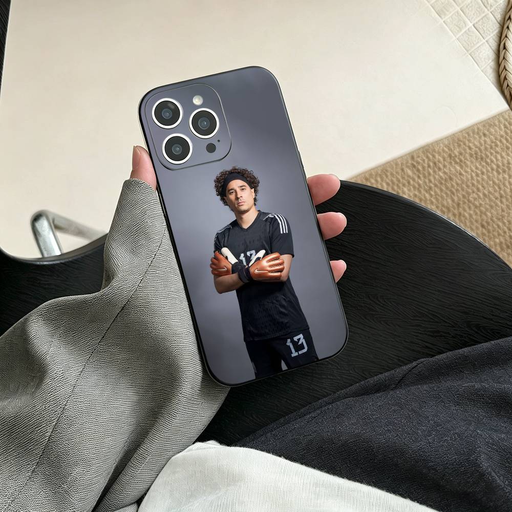 Чехол для телефона G-Guillermo Ochoa для iPhone 17, 16, 15, 14, 13, 12, 11 Plus, Pro Max, Другие Мягкий Черный Чехол