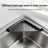 Punch-free Sink Corner Rack Waterproof Sink Drain Shelf Dishcloth Sponge Stand  Bathroom