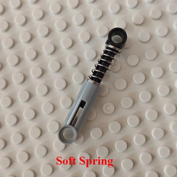 10 шт. Высокотехнологичный Амортизатор Автомобильный Жесткая/мягкая Пружина Деталь Конструктора MOC Совместимая с Lego 92592 18404 76138