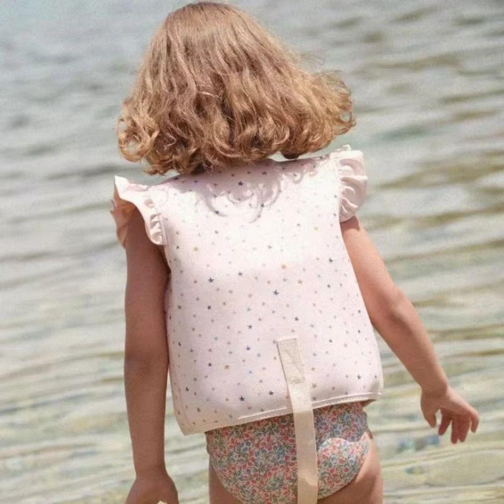 Not Falling Off Child Buoyancy Vest Anti Rollover Adjustable Baby Swimming Jackets Cartoon Stable Inflation-Free Swimming Vest