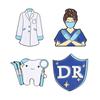 Xiaomi 3-4Pcs/Set Fantasy Novel Black Dragon Enamel Pin Vintage Sewing Machine Wizard Magic Cat Mystical Moth Butterfly Brooch Jewelry