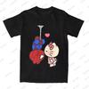 Summer Cartoon Hello Kitty Spiderman Printed Cotton T-shirt Women Men Short Sleeve O-neck Tees Casual Fashion Harajuku Y2K Tops