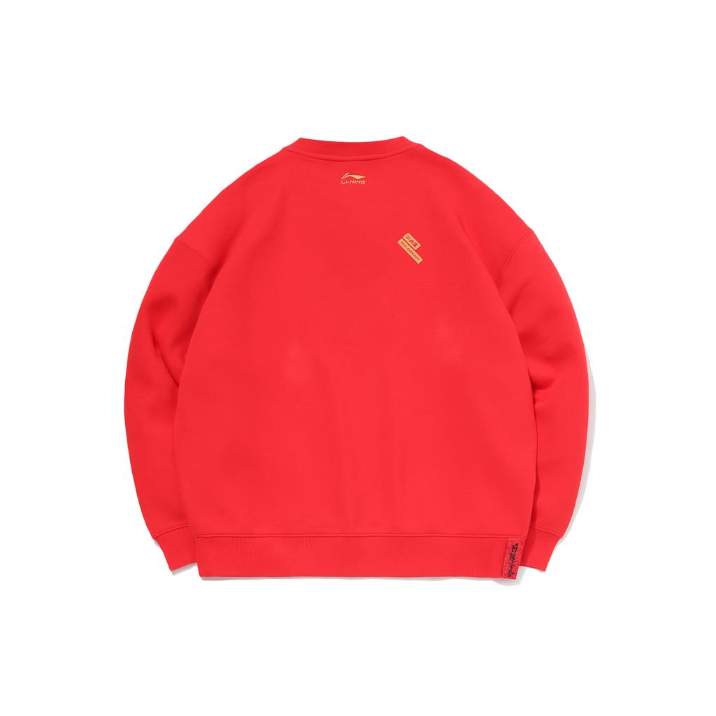 Свитшоты Li Ning Мужские Красные С круглым вырезом Умеренный Обычный AWDR021-2