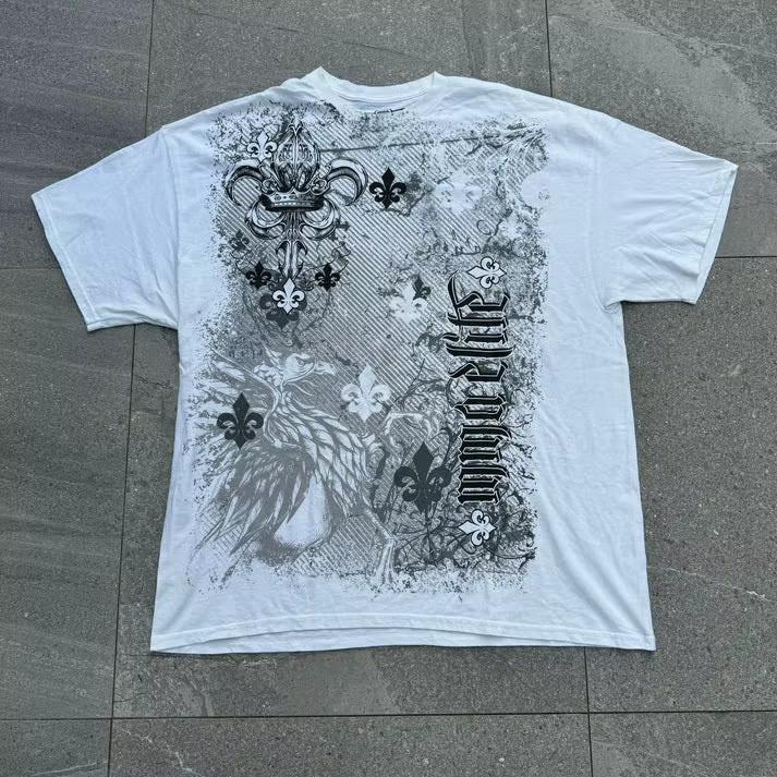 Мужская футболка с принтом S-3XL Стиль Y2K Southpole Xtreme Couture Affliction гранж