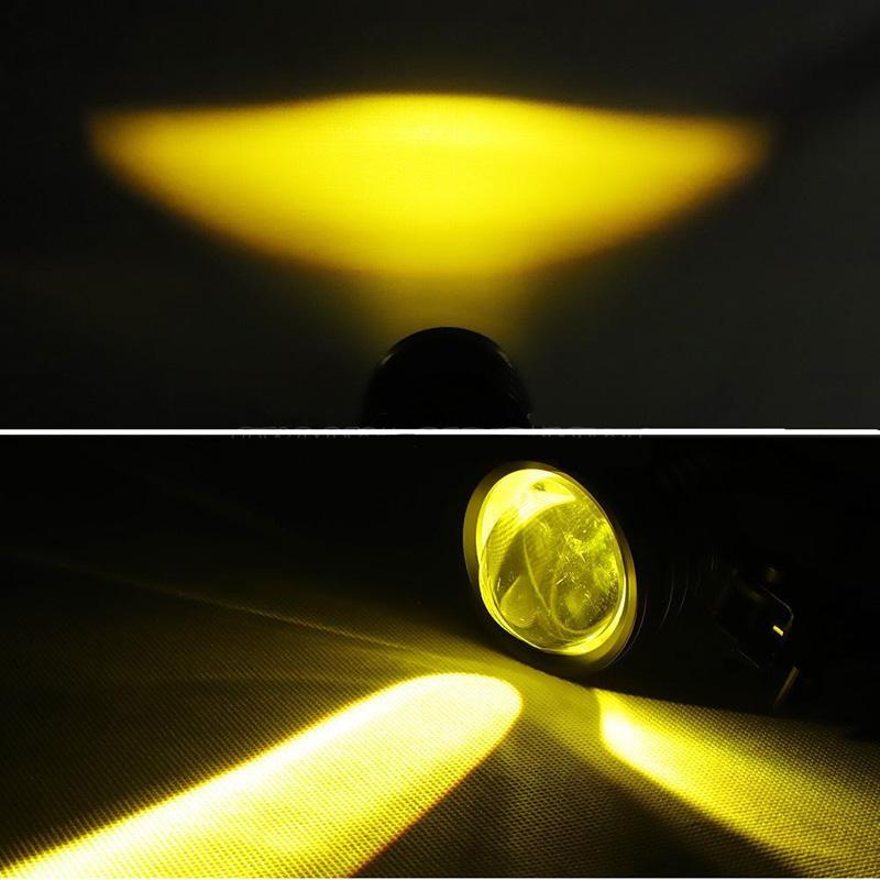 1/2 шт. светодиодный прожектор для мотоцикла, дальний свет, белый, желтый, вспомогательный противотуманный фонарь, 12 Вт, универсальная фара, подходит для мотоцикла, велосипеда, квадроцикла, внедорожника, UTV, UTE