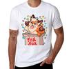 Fox Box T-Shirt Men T Shirt Cotton 100% T Shirt Man Casual T-Shirt