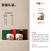Retro ceramic tea can home large black tea green tea packaging box storage tea can Chinese lotus high-end gift box set