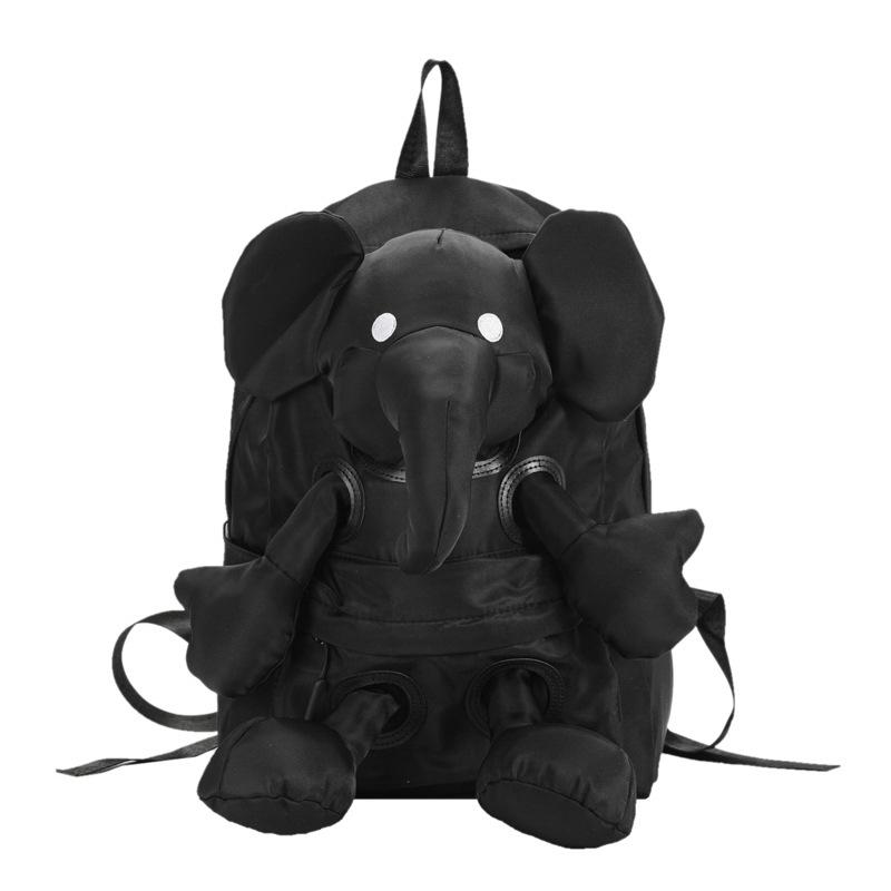 Cartoon Elephant Doll Backpack Female Large Capacity Student Backpack Female Travel Bag Doll