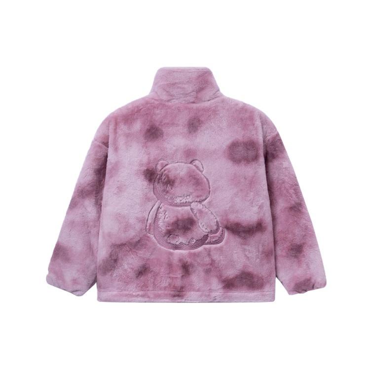 (WMNS) Li-Ning x Disney Toy Story Lotso Logo Polar Fleece Jacket 'Pink Purple' Women's AFMR008-1
