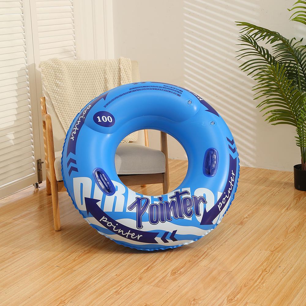 Adult Large Thickened Handle Lifebuoy Inflatable Double Airbag Swimming Ring - New Style