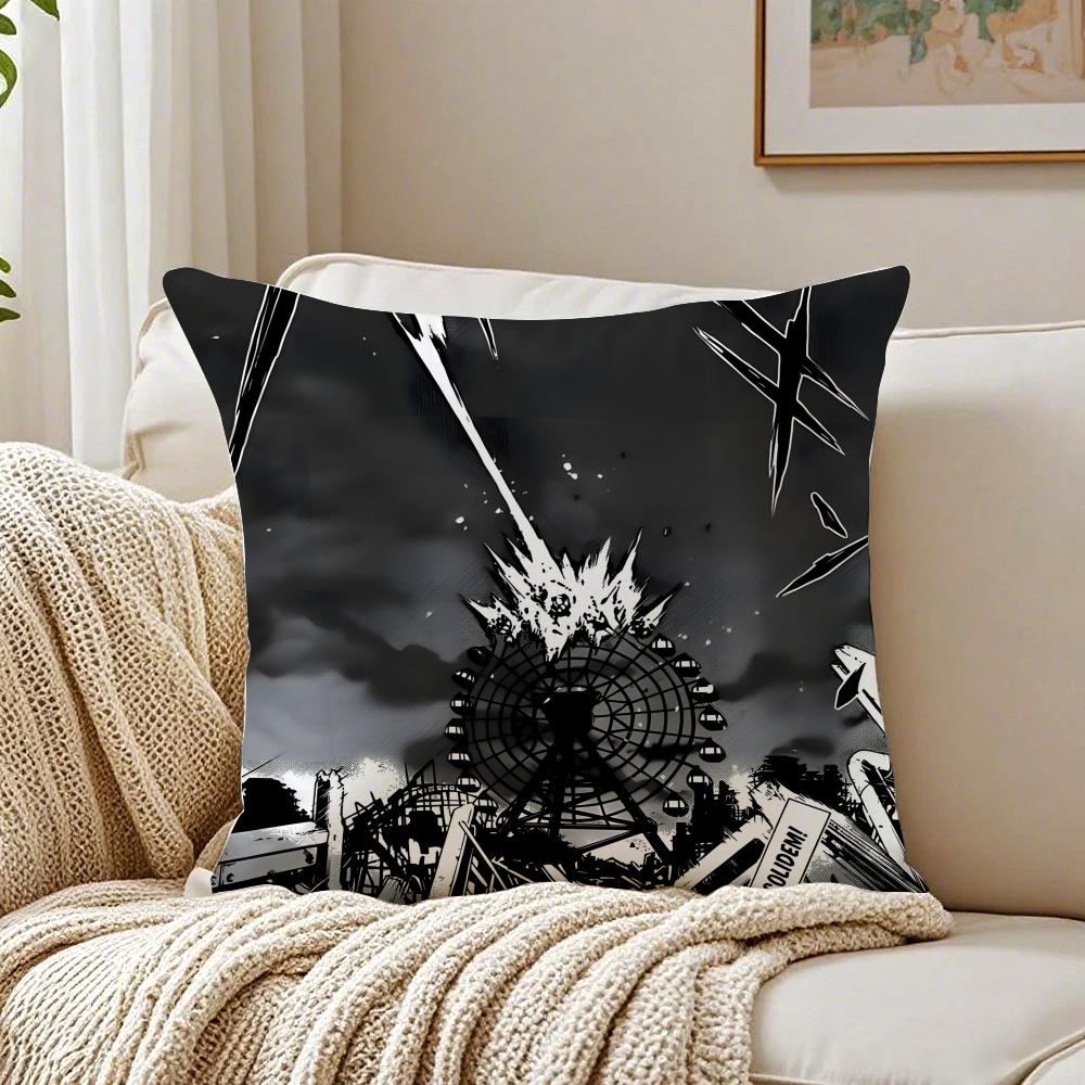 DDeadman Wonderland Pillow Dark Anime Cushion Cushion Cover Pillowcase Antidustmite living Room Sofa Decor Cushion Room