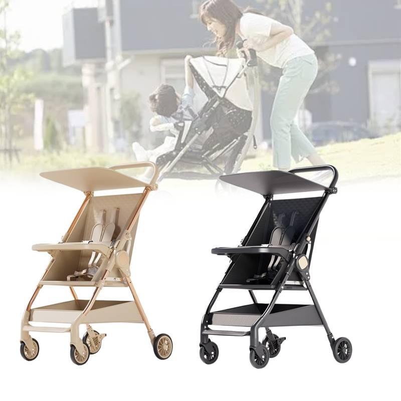Versatile Collapsible Pocket Stroller Easy To Use Lightweight Child Carrier In Two Colors