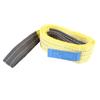 3T Flat Lifting Rope with Double Buckles Polyester Webbing Lift Strap for Industrial Crane 2 Meters