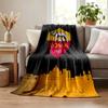 A.S Roma blanket Flannel Blanket Soft Cozy Plush Throw for Sofa Bed Lightweight Home Decor