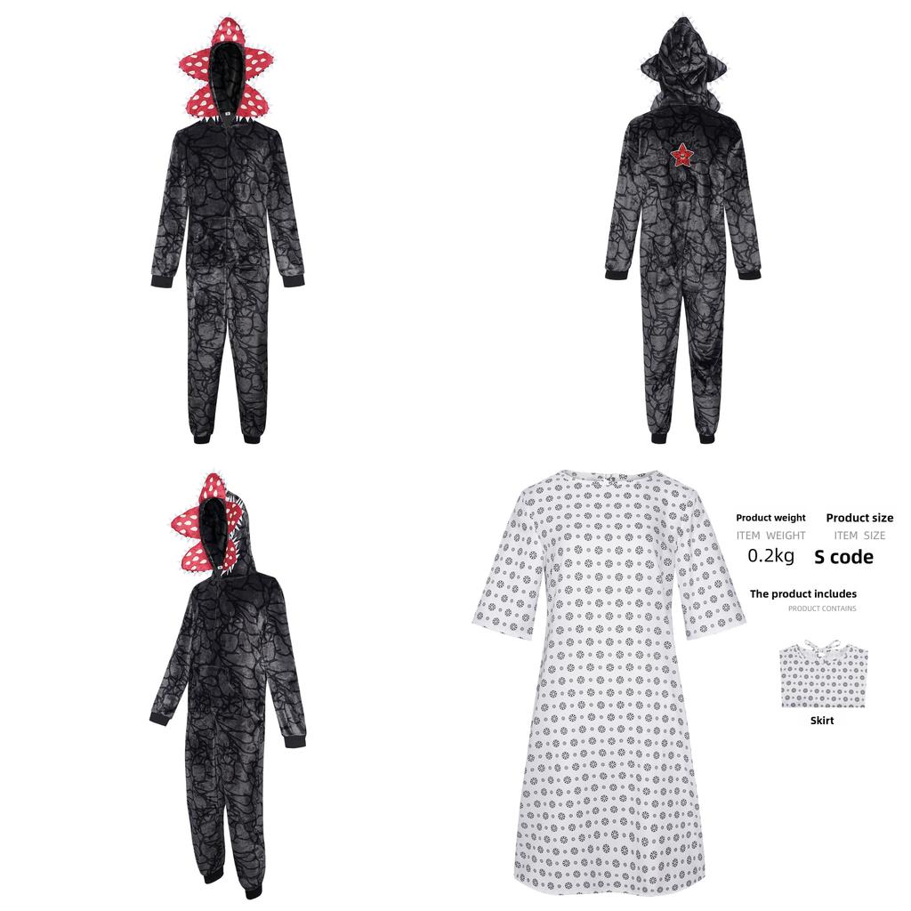 Stranger Things Monster Pajama Suit Made Of Plush For Cosplay And Themed Parties