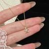 Серебряная цепочка S925 с подвеской-звездой, покрытая 18-каратным золотом, для женщин - Высококачественный дизайн, роскошная цепочка на ключицу
