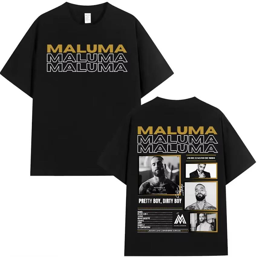 Rapper MALUMA 2026 Album Graphic T Shirt Mens Women Hip Hop Retro Style Short Sleeve Tshirt Fashion Tees Streetwear