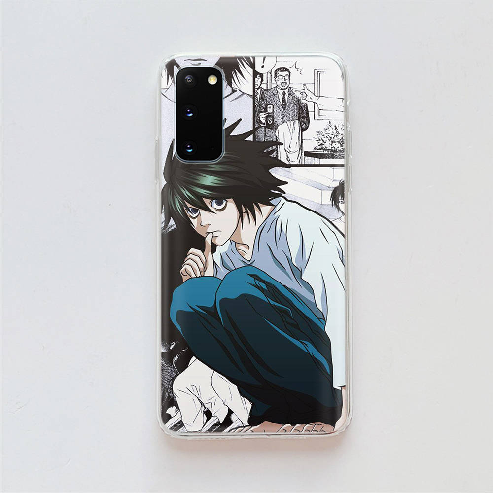 Прозрачный чехол AD88 Death Note для Samsung A04 A14 A23 A34 A54 M23 M33 M52 M53 Realme 10 9 C30S C35 C55 VIVO Y02 Y21 Y33S Y51 X80 V25