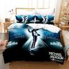 3D-печатный комплект постельного белья с Майклом Джексоном для мальчиков и девочек, двуспальный, пододеяльник, наволочка, кровать для детей и взрослых, домашний текстиль