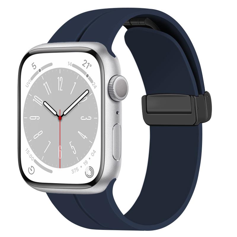 Совместимый ремешок для Apple Watch из жидкого силикона с магнитной застежкой S1/S1 Ultra Apple Watch Силиконовый