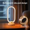 Modern Desk Lamp LED Wooden Table Bedroom Bedside Night Dimmable LED Creative Home Unique Housewarming Gift Lamp, Light, Lighting, Decoration,